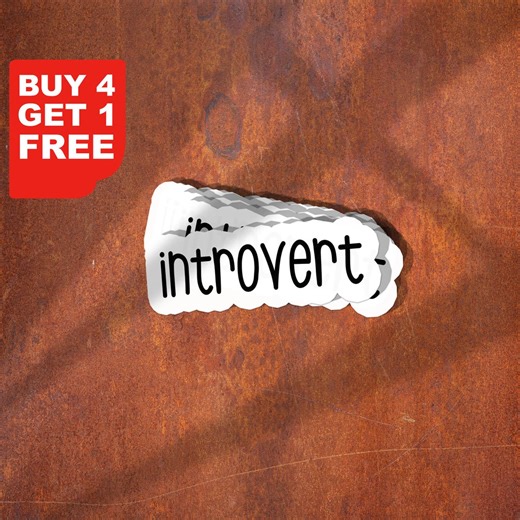 Introvert Sticker, Introvert Decal, Sarcastic Stickers, Laptop Decal, Inspirational for Water Bottles and Laptops, Funny Stickers Tumbler - Etsy New Zealand