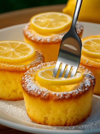 16K views · 359 reactions | Mini Lemon Butter Cakes Bright, buttery, and bursting with citrus sunshine — the perfect bite-sized treat for any day. Yield: 12 mini cakes Bake Temp: 350°F (175°C) Total Time: 35 minutes ................................. Full Recipe in First Cօʍʍеոτ  | Slice of Heaven | Facebook