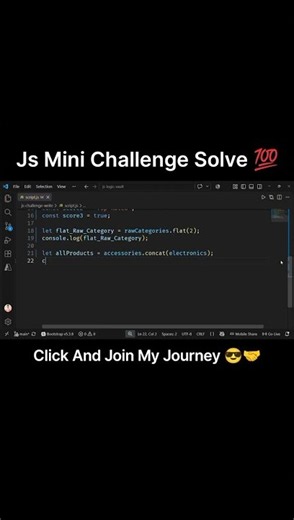JS Mini Challenge Solved 💯 | E-Commerce Product Catalog Processor | JavaScript Journey 🚀