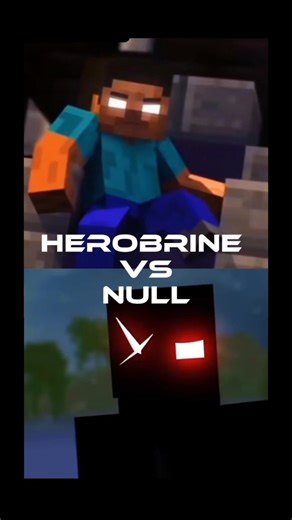 Herobrine Vs Null .. #minecraft #trending #shorts