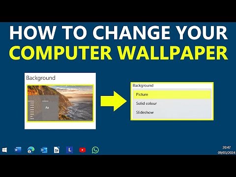 How To Change Wallpaper In Laptop | 3 EASY OPTIONS