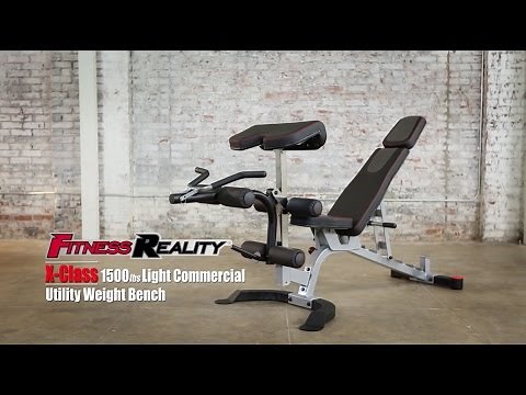2862 - Fitness Reality X-Class 1500lb Weight Bench with Preacher Curl & Leg Developer Attachment