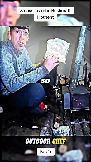 3 days in arctic Bushcraft hot tent P11 #camping #survival #bushcraft #building #outdoorboys #viral #fyp #804 | Garden Idea
