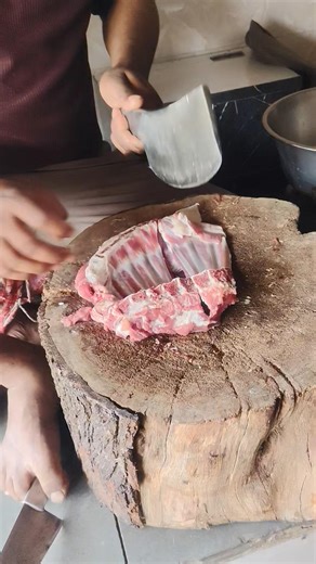 mutton chaap seena 🥩 cutting shorts #muttonrecepi #cuttingskills #meet #goatrecipe #mutton