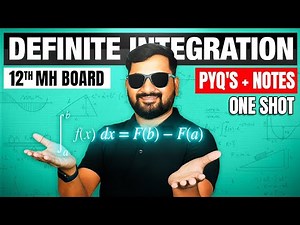 Definite Integration in One Shot | Class 12 HSC Maths| Maharashtra Board 🔥