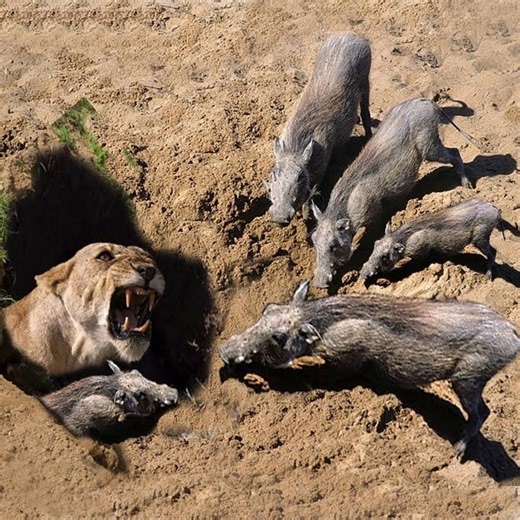 34M views · 10K reactions | Leopard, Lion, Cheetah, Tiger Waiting Warthog Outside The Hole - Most Amazing Moments Of Wild Animal Fights | HairStyle Trick | Facebook