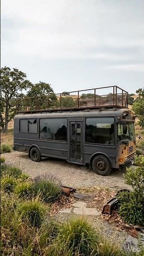 Abandoned School Bus Transformed Into Modern Tiny Home