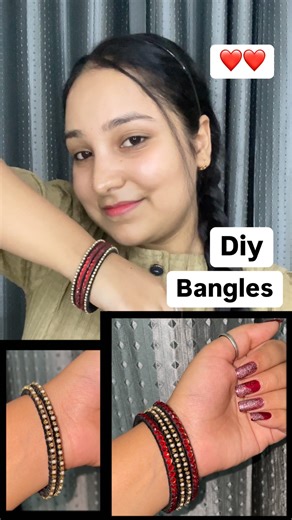 Making beautiful bangles 😍❤️ . . #bangles #diy #handmade #tutorial #banglelove #fashionblogger #crafter #craft . . Handmade bangles , tutorial , crafter , craft ideas , handmade jewellery , diy , crafting , creative . | Muskaan Bhola
