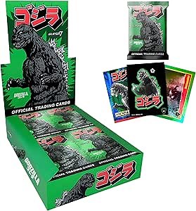 Super7 Toho Godzilla Foil Pack Trading Cards - Toho Showa Series 1 Boxed Wax Pack Trading Cards & Stickers - Classic Monster Movie Collectibles & Retro Toys