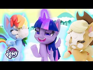 Stop Motion | Mane 6's Snow Fight! | MLP Stop Motion