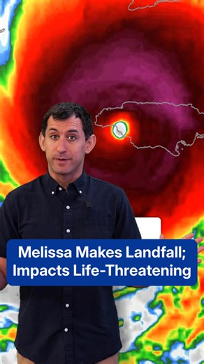 Hurricane Melissa has made landfall, but catastrophic impacts are ongoing. Life-threatening conditions will persist across the island. Stay tuned for updates. | The Weather Channel