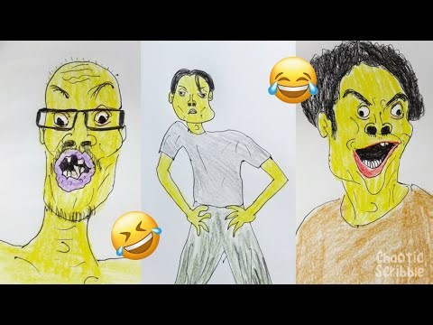 These Scribble Portraits Go So Wrong You’ll Be Crying Laughing 🤣