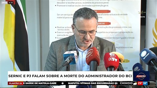 PORTUGAL CONSIDERA EXEMPLAR O TRABALHO DO SERNIC E CONFIRMA QUE PEDRO FERRAZ TIROU A PRÓPRIA VIDA Portugal enviou a Moçambique uma equipa da Polícia Judiciária para participar nas investigações à morte do director-executivo do Banco Comercial de Investimento (BCI), Pedro Ferraz. Já em solo moçambicano, o Serviço Nacional de Investigação Criminal (SERNIC), em coordenação com a Polícia Judiciária Portuguesa, procedeu à reapreciação do caso. As autoridades concluíram que o director-executivo tirou 
