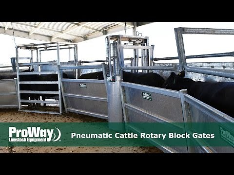 ProWay Pneumatic Cattle Rotary Block Gates