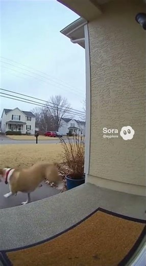 Cat Rings the Doorbell While Fleeing a Dog — Insane Porch Chase! 😱🐾 | eyplore
