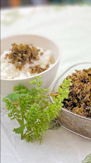 香り爽やか！シソの実の佃煮作り