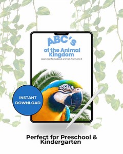 ABC Animal Alphabet Book for Kids – Educational A to Z Animal Facts – Digital Download, Preschool & Homeschool Printable PDF - Etsy