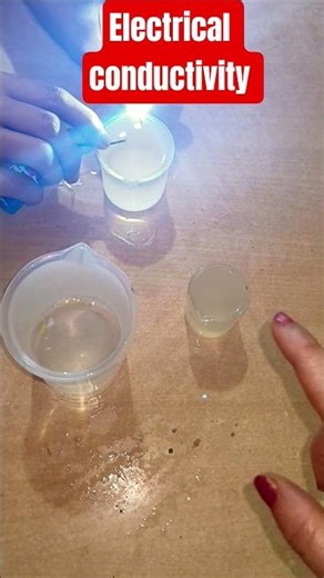 Electrical conductivity||Physics experiment #shorts#conductivity.