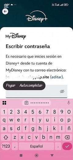 Iniciar sesión Disney en dispositivo móvil fácil rápido y sin inconvenientes 😁#smarttv #disney