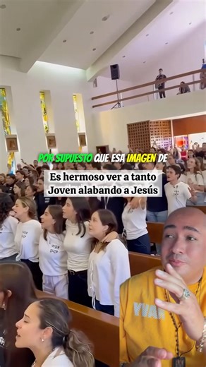 It's beautiful to see so many young people praising Our Lord Jesus Christ