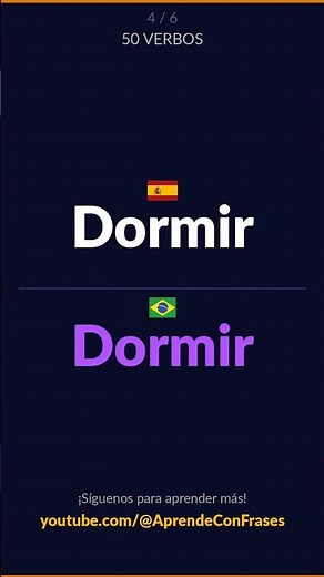50 verbos en Portugués | Español → Portugués | Aprende Portugués