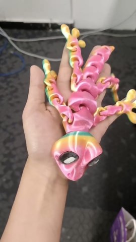 3D Printed Lizard Refrigerator Magnets - Cute Decorative Fridge Magnets for Locker, Kitchen, Car | Unique Gift (Rainbow)