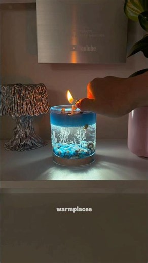 DIY Ocean Water Candle 🪼🌊