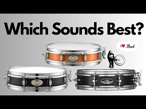 Pearl Piccolo Snare Drums - Steel, Maple & Short Fuse Compared