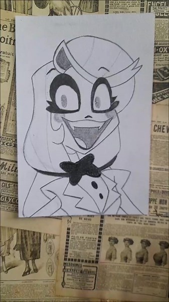Cómo dibujar a Charlie Morningstar de Hazbin Hotel