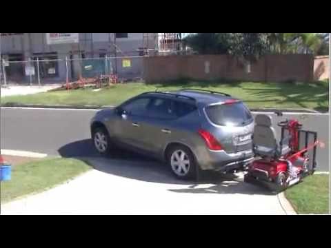 Loading Mobility Scooter on to Rack