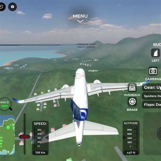 Airbus A320 neo take off and landing