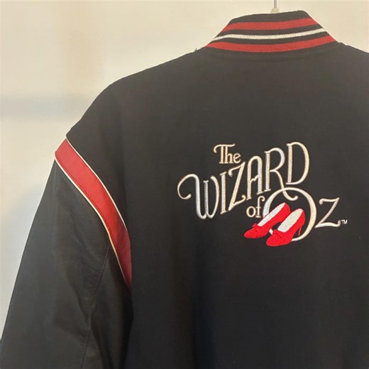 Vintage Wizard of Oz Reversible Varsity Style Leather Jacket