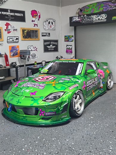 Mad Scientist design on Nissan Z. #driftinstyle #src #rccar #rcdrift #nissanz