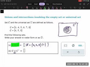 Unions and intersections involving the empty set or universal set