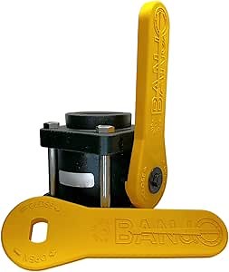 Genuine Banjo V200 | 4 Bolt Ball Valve | Standard Port | 2" Female NPT x 2" Female NPT | Opening Thru Ball: 1-1/2" | 225 PSI | Polypropylene with V20153 Replacement Handle