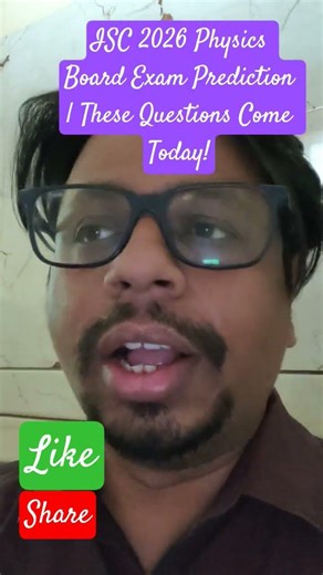 ISC 2026 Physics Board Exam Prediction | These Questions Come Today! #viral #shorts #shortfeed