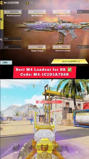 Best Legendary M4 [Black Gold Royal] 🔥 Attachments for BR 2026 | Best Gunsmith & Loadout COD Mobile