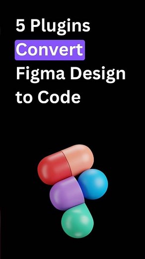5 Plugins Convert Figma Design To Code 🤹 #shortsviral #figma #plugins #design