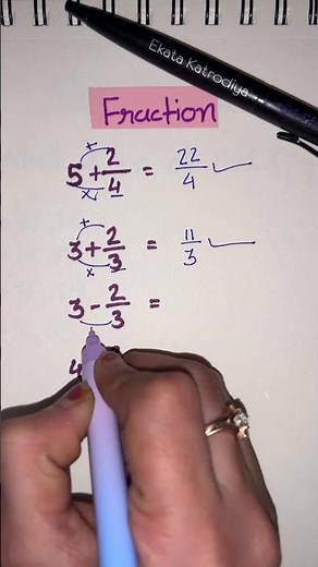 Fraction Maths Made Easy | Addition, Subtraction & Multiplication #shorts #maths