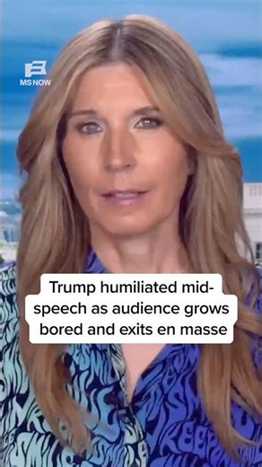 Trump humiliated mid-speech as audience grows bored and exits en masse