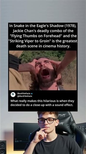 he Most HILARIOUS Death Scene In Jackie Chan History! 🐍 #shorts