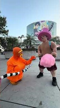 The Lorax goes to anime expo #anime #animeexpo #onepiece #prank #memes #cosplay