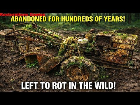 Abandoned Tractor Found Buried in Soil – Complete Restoration Process – Restorations Genius