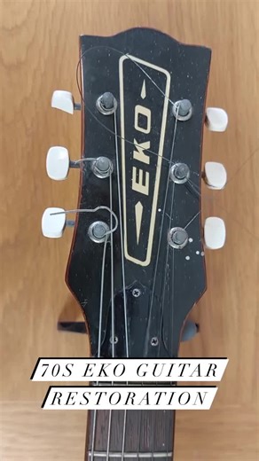 Recently did some work on an old Eko guitar from the 70’s. After a restring, a whole lot of cleaning and one broken tuning peg replaced I’m really pleased with the results 😀 #guitarist #guitarrestoration #ekoguitars #guitarclean #guitarrestring #dungannon