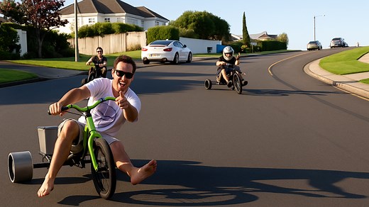 Défi de drift en tricycle