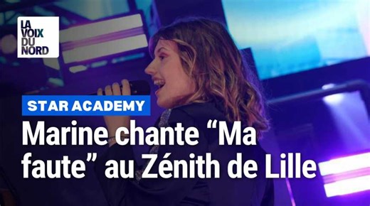 Marine de la « Star Academy » chante « Ma Faute » avec le public lillois