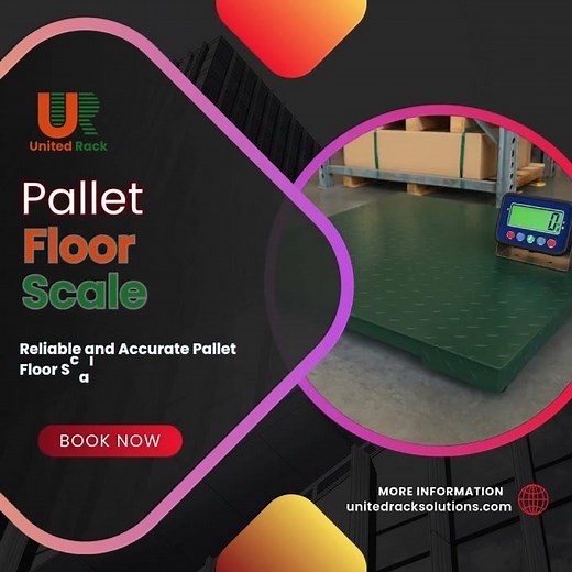 Reliable Pallet Floor Scales for Accurate Warehouse Weighing | United Rack Solutions #PalletScales