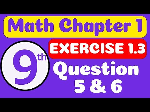 9th Class Math Chapter 1 - Exercise 1.3 Q 5,6 | Class 9th Math Chapter 1 | Math Class 9th Chapter 1
