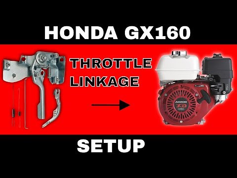 How To: Setup Honda GX160 Throttle Linkage / Plug Governor Hole (Mini Bike Motor Build Part 2) JOATD