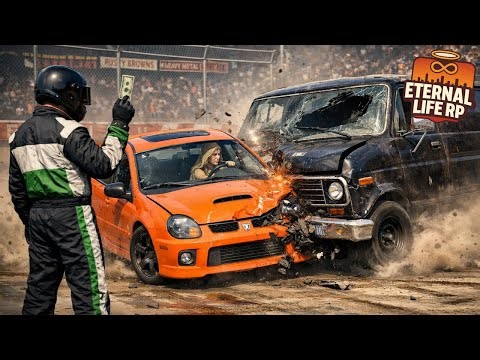 FORD VAN VS SRT4 NEON DEMO DERBY! ITS GO TIME!! - GTA 5 ROLEPLAY